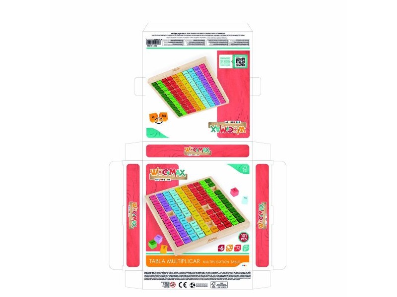 Игра за Умения Woomax 101 Части 19 x 2 x 19 cm (6 броя) Игра за Умения Woomax 101 Части 19 x 2 x 19 cm (6 броя)