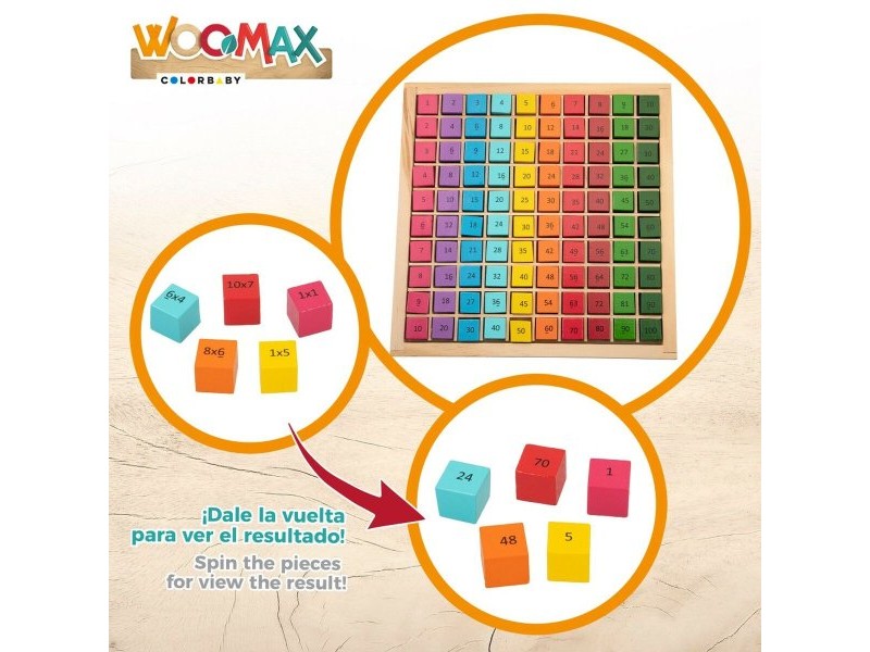 Игра за Умения Woomax 101 Части 19 x 2 x 19 cm (6 броя) Игра за Умения Woomax 101 Части 19 x 2 x 19 cm (6 броя)