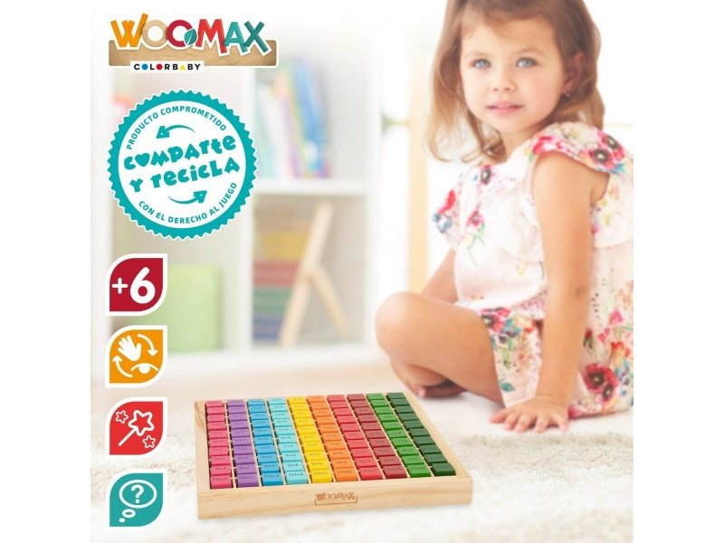 Игра за Умения Woomax 101 Части 19 x 2 x 19 cm (6 броя) Игра за Умения Woomax 101 Части 19 x 2 x 19 cm (6 броя)