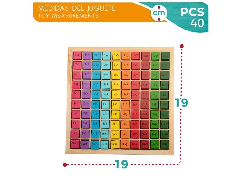 Игра за Умения Woomax 101 Части 19 x 2 x 19 cm (6 броя) Игра за Умения Woomax 101 Части 19 x 2 x 19 cm (6 броя)