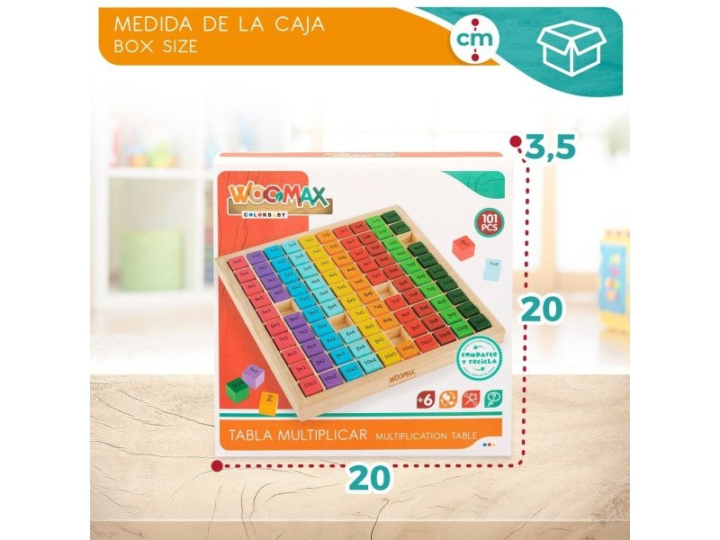 Игра за Умения Woomax 101 Части 19 x 2 x 19 cm (6 броя) Игра за Умения Woomax 101 Части 19 x 2 x 19 cm (6 броя)