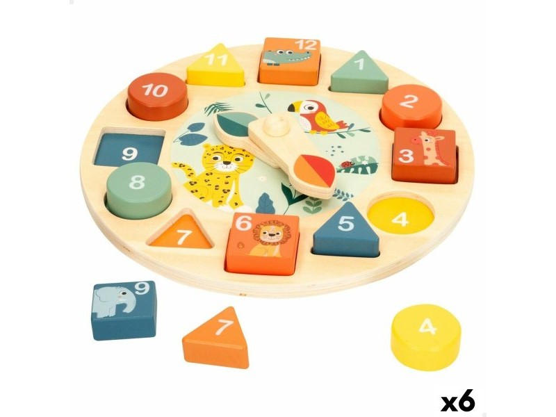 Образователна Игра Woomax Животни Часовник (6 броя)