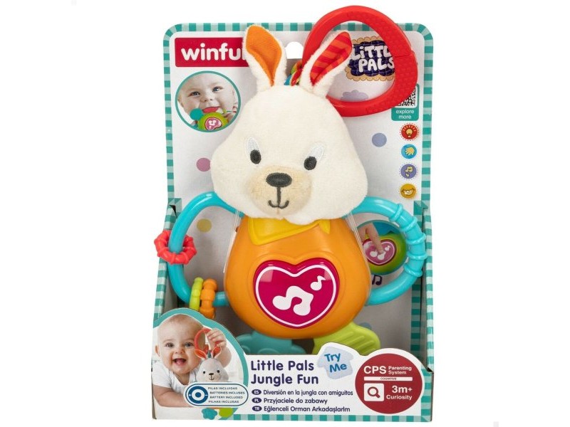 Плюшена Дрънкалка Winfun 14 x 19 x 6,5 cm (6 броя)