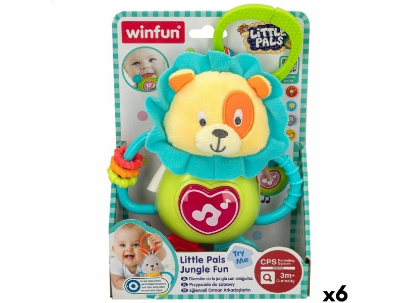 Плюшена Дрънкалка Winfun 14 x 19 x 6,5 cm (6 броя)