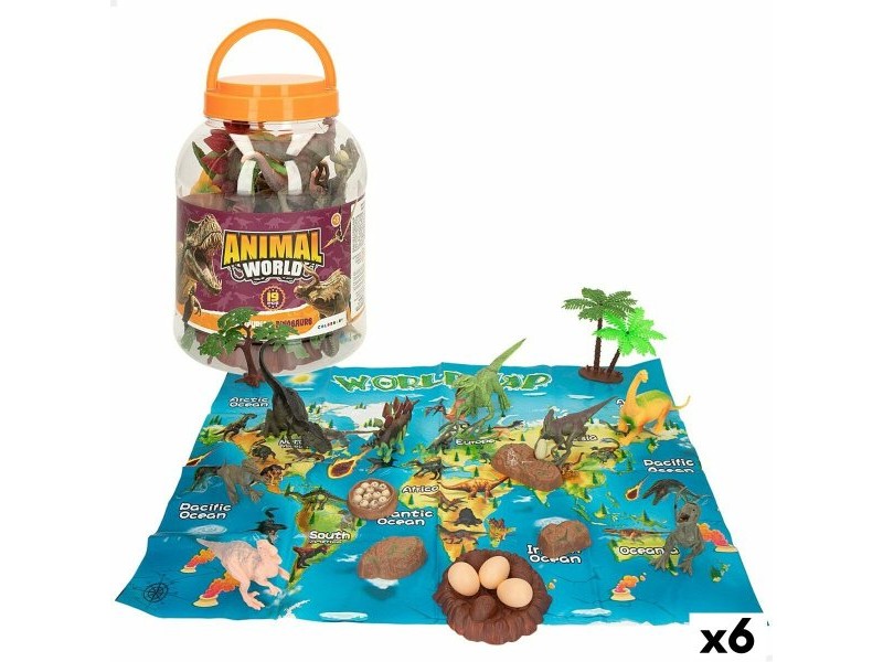 Playset Colorbaby 19 Части 6 броя 17 x 9 x 6 cm Динозаври