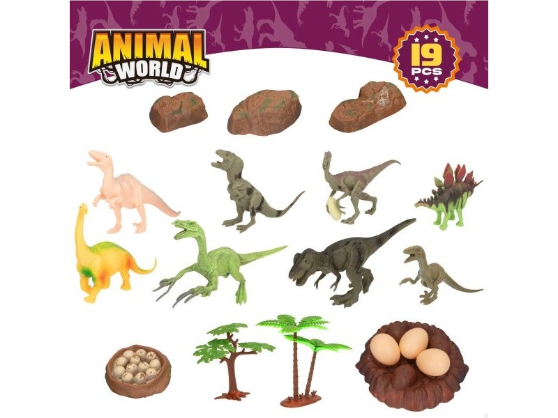 Playset Colorbaby 19 Части 6 броя 17 x 9 x 6 cm Динозаври