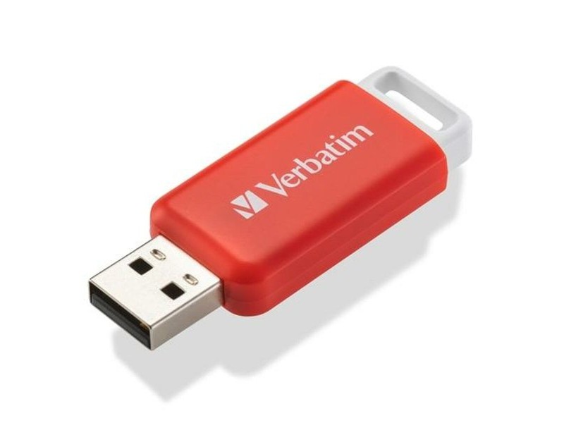 USB стик Verbatim V Databar Червен 16 GB