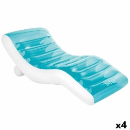 Надуваем шезлонг Intex Син 191 x 67 x 89 cm (4 броя)