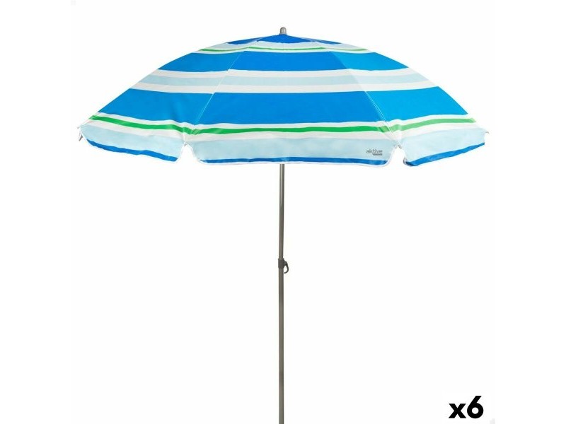 Чадър Aktive Син Червен Ø 200 cm 200 x 196 x 200 cm UV50 (6 броя)