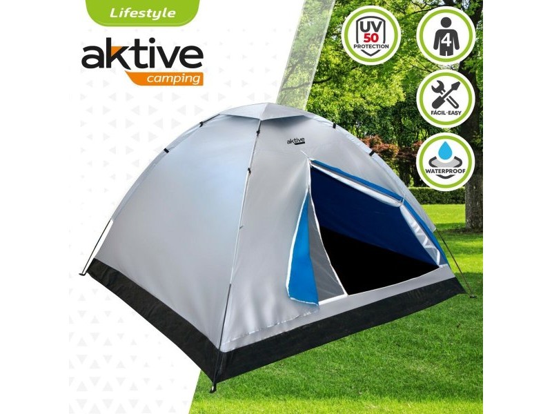 Палатка Aktive 4 Хора 205 x 130 x 205 cm (2 броя)