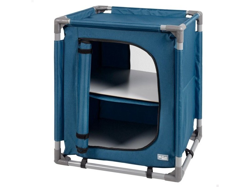 Къмпинг шкаф Aktive Син Сгъваем 56 x 66 x 46 cm 2 броя