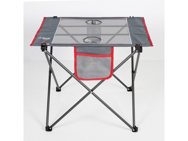 Сгъваема масичка Aktive Къмпинг Сив 62 x 50 x 50 cm (2 броя)