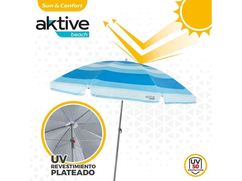 Päikesevari Aktive Син полиестер 200 x 194,5 x 200 cm (6 броя)