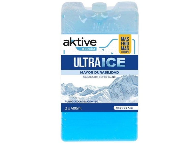 Охлаждащ Акумулатор Aktive Ultra Ice 400 ml Охлаждащ Акумулатор 2 Части 9,5 x 17 x 3 cm (24 броя)