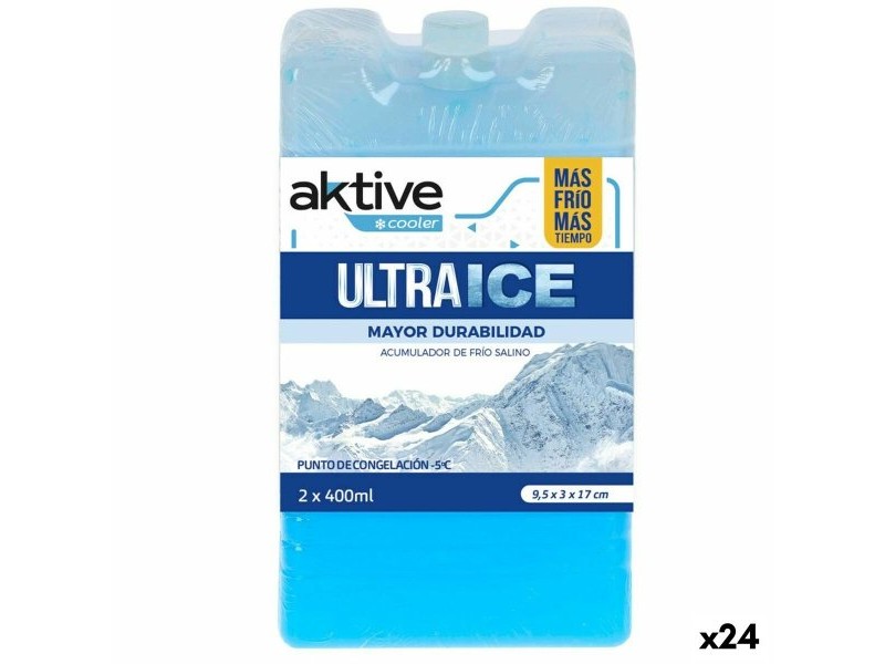 Охлаждащ Акумулатор Aktive Ultra Ice 400 ml Охлаждащ Акумулатор 2 Части 9,5 x 17 x 3 cm (24 броя)