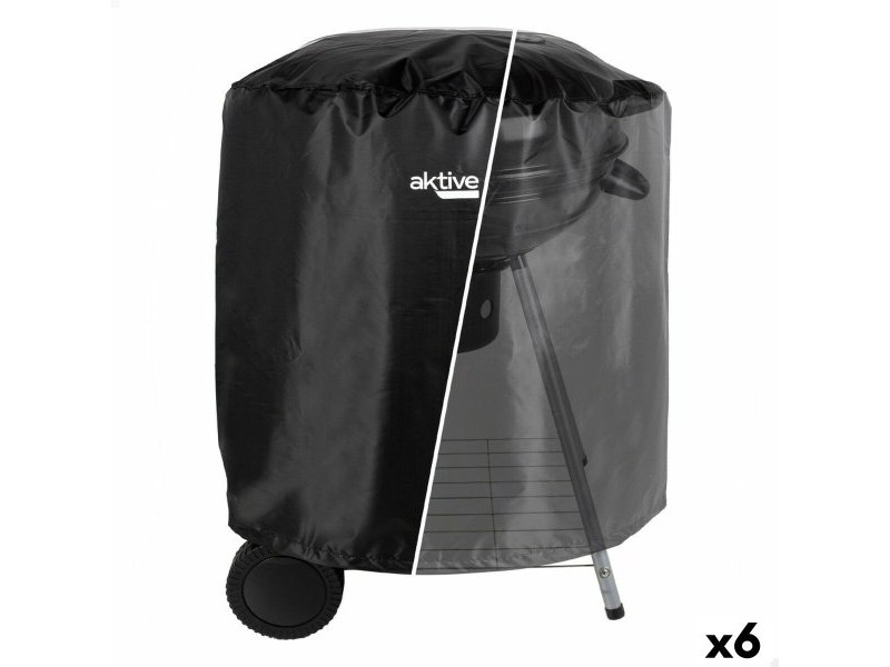 Защитно покритие за барбекю Aktive Черен 6 броя 69,5 x 67 x 69,5 cm