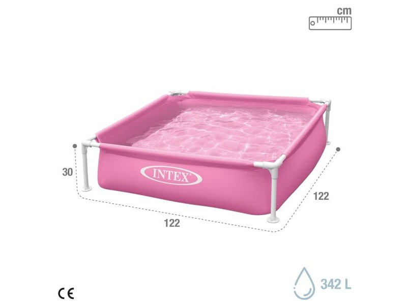 Басейн Подвижен Intex 342 L 122 x 30 x 122 cm Розов (3 броя)