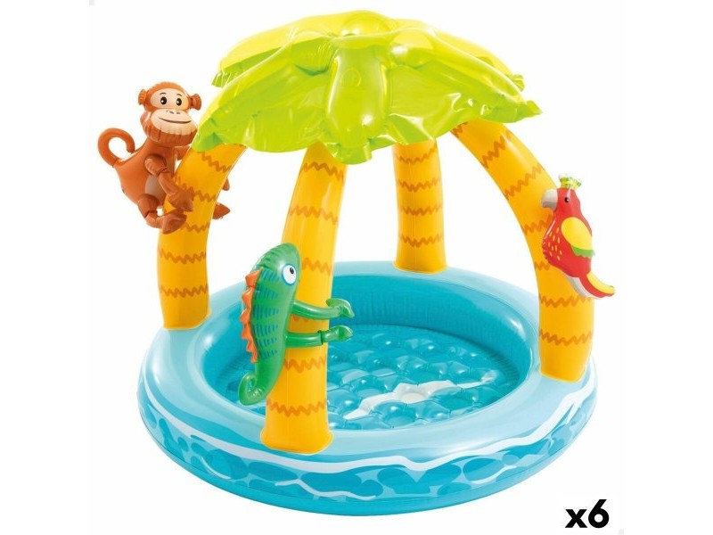 Детски басейн Intex Животни Остров 45 L 102 x 89 x 102 cm (6 броя)