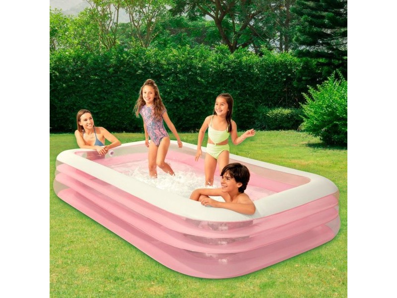 Детски басейн Intex 1050 L 305 x 56 x 183 cm Розов (2 броя) Детски басейн Intex 1050 L 305 x 56 x 183 cm Розов (2 броя)