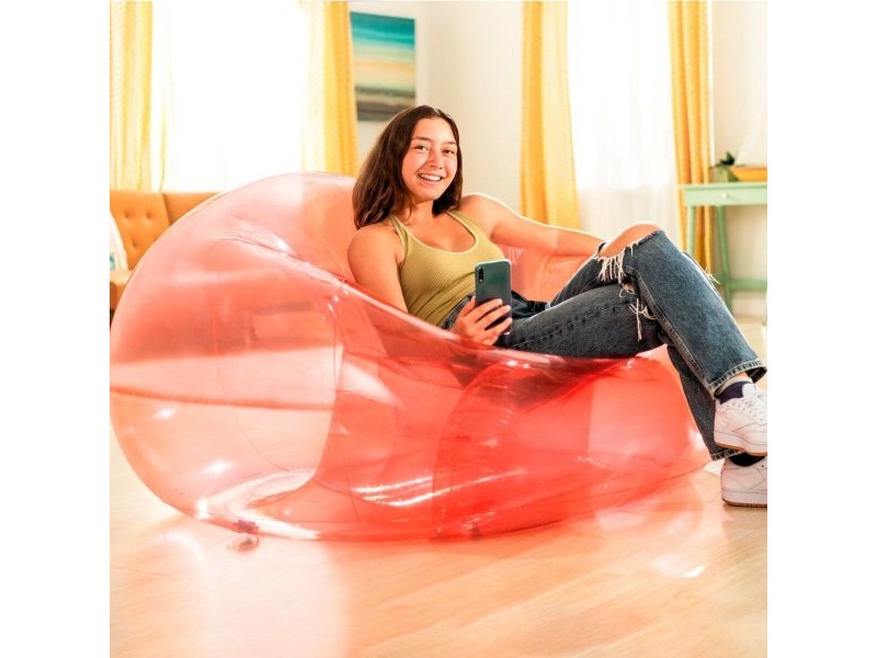 Надуваем стол за басейн Intex Beanless Прозрачен Розов 137 x 74 x 127 cm (4 броя)
