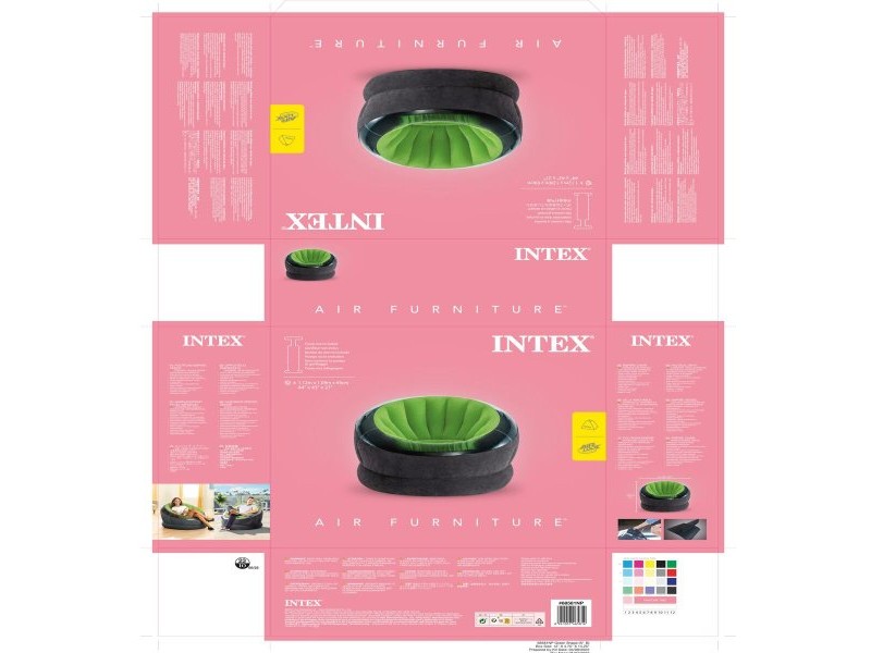 Надуваем стол Intex Empire Зелен 112 x 109 x 60 cm (3 броя)