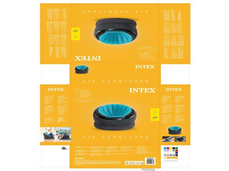 Надуваем стол Intex Empire 112 x 69 x 109 cm 112 x 109 x 60 cm (3 броя)