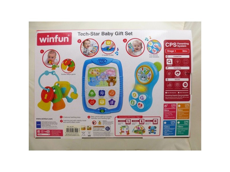 Комплект Играчки за Бебета Winfun 3 Части 13 x 18,5 x 2,5 cm (6 броя)