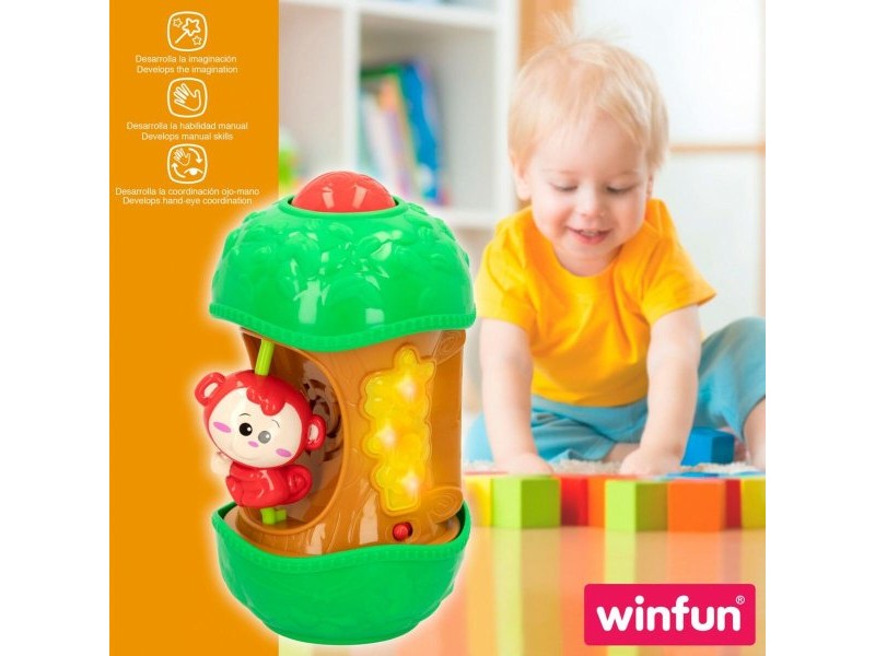 Интерактивна Играчка за Бебе Winfun Маймуна 11,5 x 20,5 x 11,5 cm (6 броя)