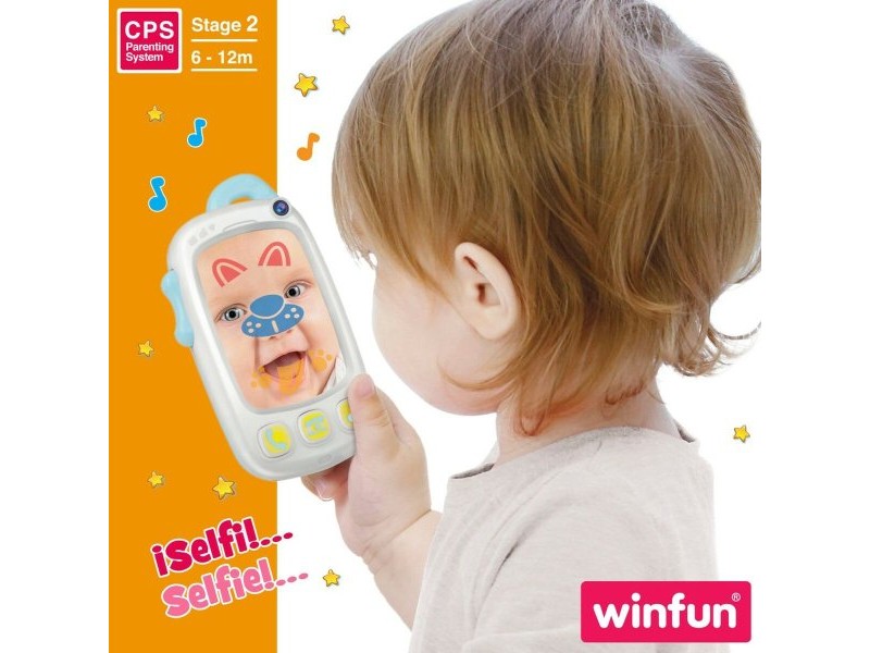 Играчка Телефон Winfun Бял 9 x 15,5 x 3,8 cm (6 броя)