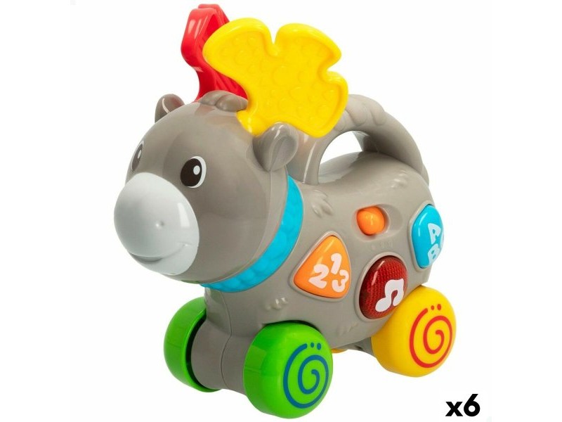 Играчка за дърпане Winfun Лос 17 x 17 x 7,5 cm (6 броя)