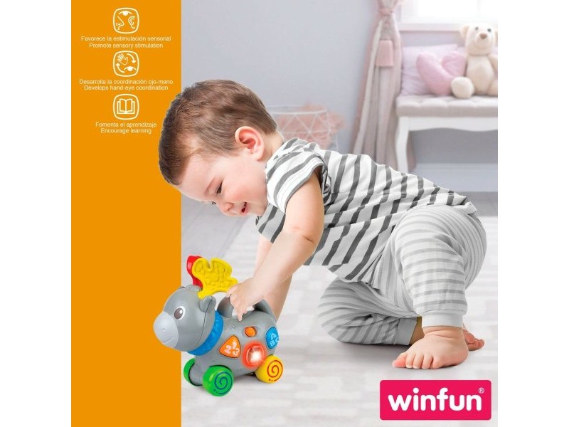 Играчка за дърпане Winfun Лос 17 x 17 x 7,5 cm (6 броя)