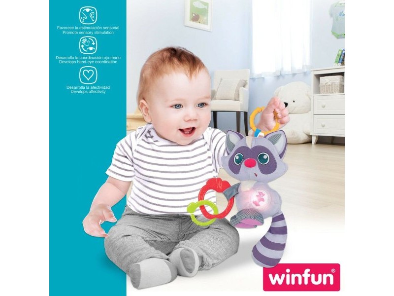 Плюшена Дрънкалка Winfun Миеща Мечка 14,5 x 20 x 9,5 cm (6 броя)