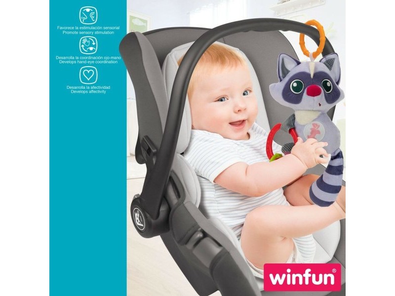 Плюшена Дрънкалка Winfun Миеща Мечка 14,5 x 20 x 9,5 cm (6 броя)
