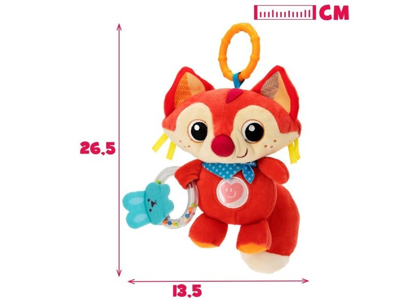 Плюшена Дрънкалка Winfun Лисица 13,5 x 26,5 x 7,5 cm (6 броя)