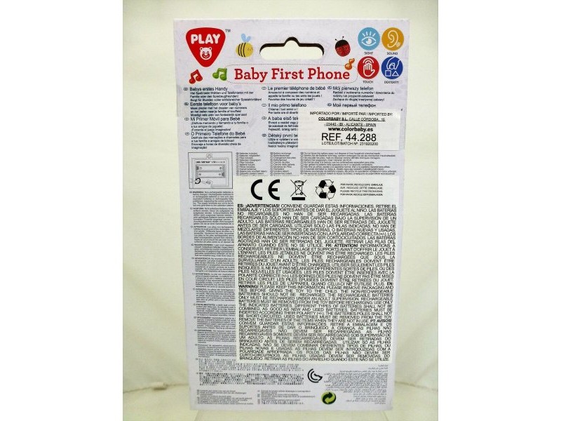 Играчка Телефон PlayGo Червен 6,8 x 11,5 x 1,5 cm (6 броя)