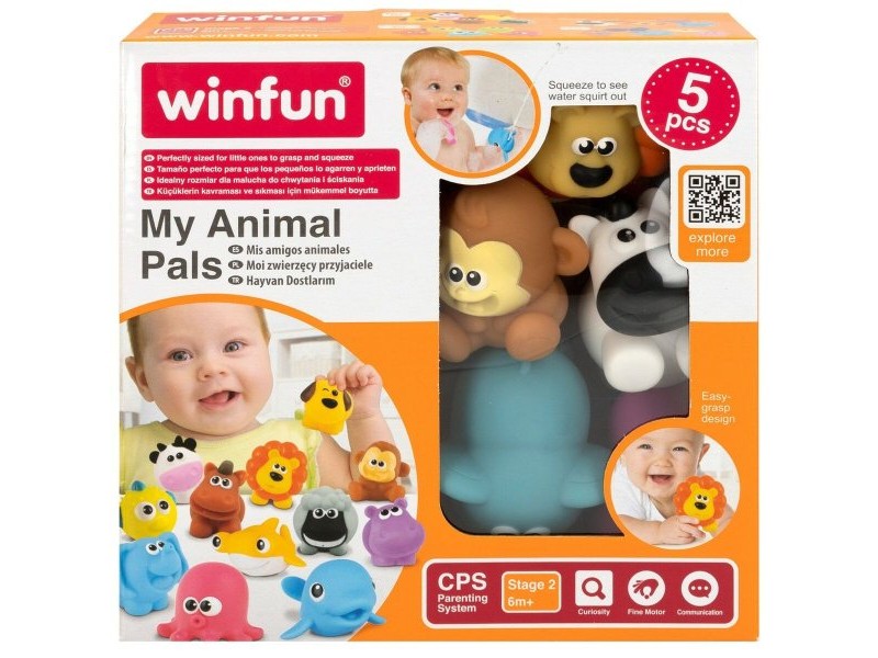 Комплект Животни от Фермата Winfun 7 x 6,5 x 4 cm (12 броя)
