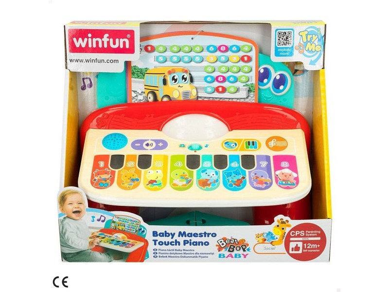 Интерактивно Пиано за Бебета Winfun 27 x 16 x 18 cm (2 броя)