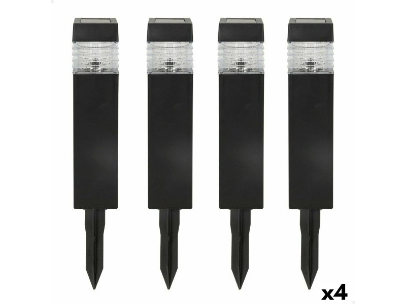 Комплект слънчеви градински колове Aktive 4 Части Пластмаса 6 x 39,5 x 6 cm (4 броя)