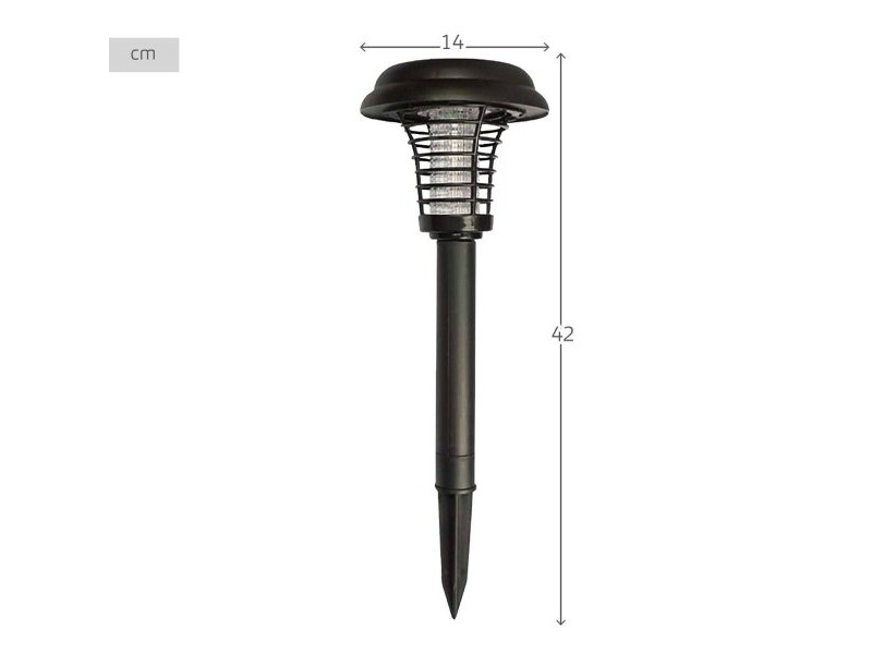 Соларен градински кол Aktive полипропилен 14 x 42 x 14 cm (4 броя)