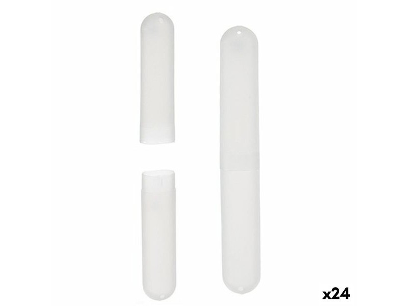 Поставка за четка за зъби Berilo Прозрачен полипропилен 20 x 2 x 3 cm (24 броя)
