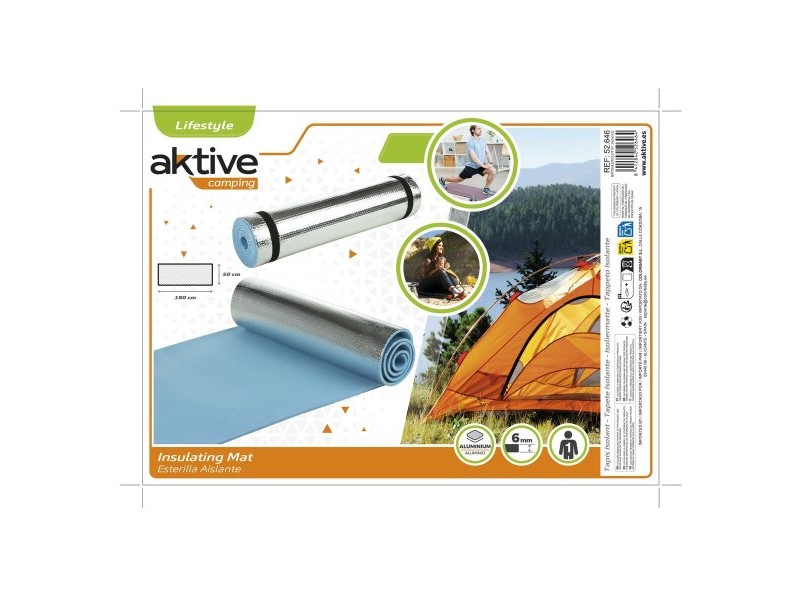 Подложка Aktive Къмпинг Син 180 x 0,6 x 50 cm 12 броя Подложка Aktive Къмпинг Син 180 x 0,6 x 50 cm 12 броя