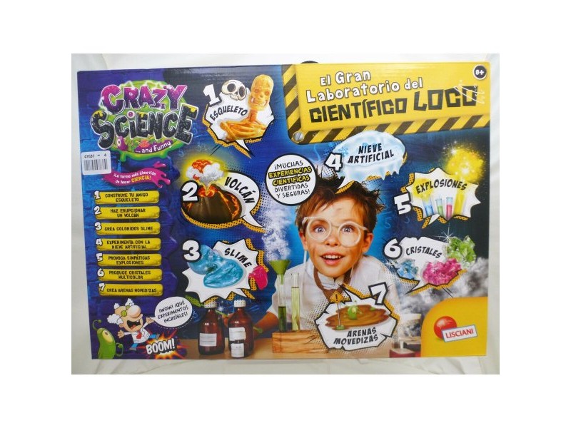 Научна Игра Lisciani Giochi El gran laboratorio del científico loco ES (4 броя)