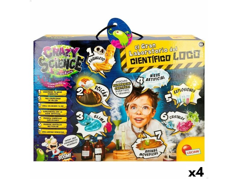 Научна Игра Lisciani Giochi El gran laboratorio del científico loco ES (4 броя)