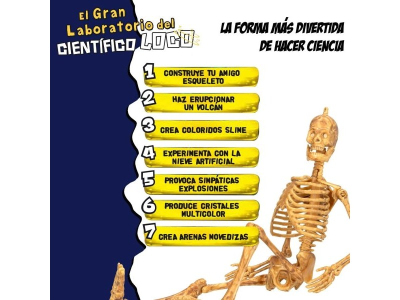 Научна Игра Lisciani Giochi El gran laboratorio del científico loco ES (4 броя)