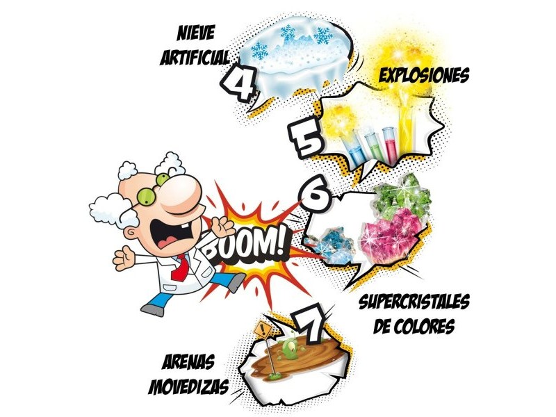 Научна Игра Lisciani Giochi El gran laboratorio del científico loco ES (4 броя)