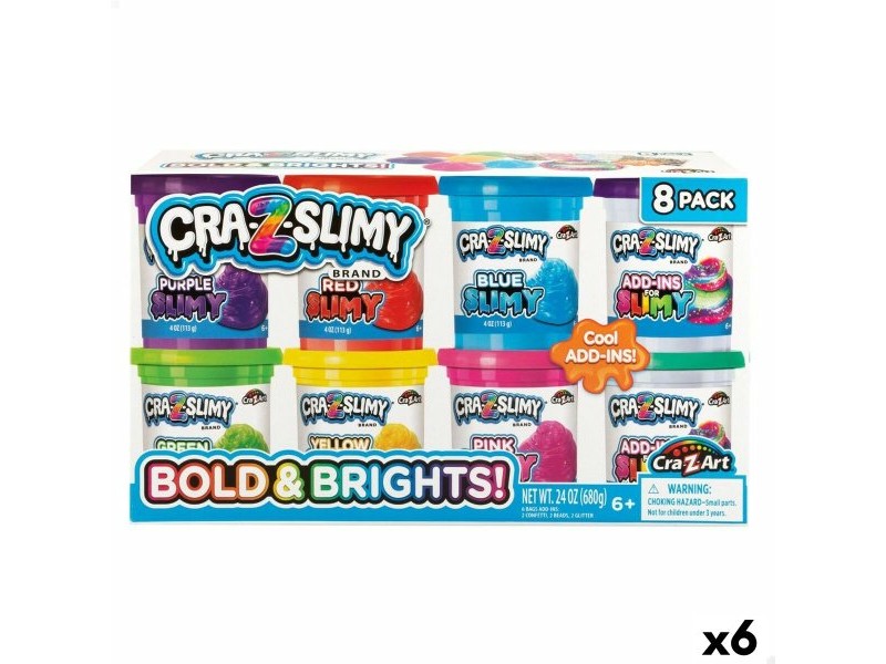 Игра от Пластелин Cra-Z-Art Bold&Brights (6 броя) Slime