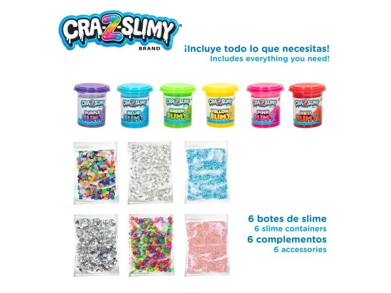 Игра от Пластелин Cra-Z-Art Bold&Brights (6 броя) Slime