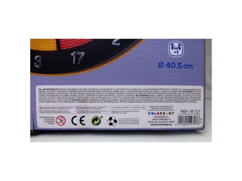 мишена Colorbaby 40,5 x 42 x 1,6 cm (6 броя)