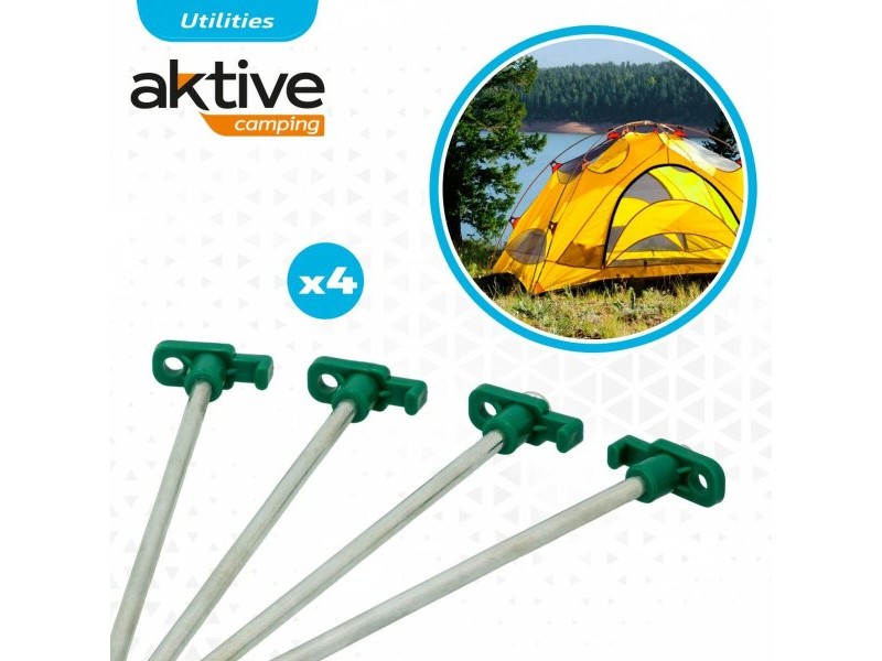 Колчета за къмпинг Aktive 25 cm 4 Части Ø 8 mm (24 броя)