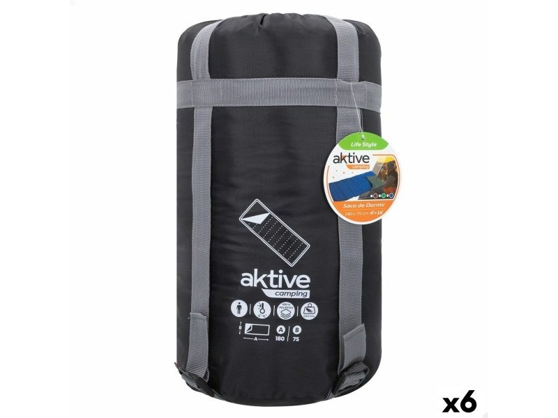 спален чувал Aktive полиестер 170T 180 x 1,5 x 75 cm 6 броя
